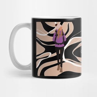 Woman on a hike Mug